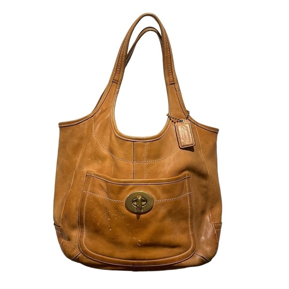 Coach Handbags - COACH 11011 VACHETTA LEATHER ERGO TOTE TAN See Note